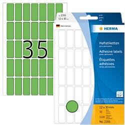 HERMA Multifunctionele Etiketten 2355 Groen 12 x 30 mm Rechthoekig 32 Vellen van 35 Etiketten on Productcaster.