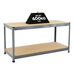 Bigdug Steel Workbench Big400 with 2 Levels 400 Kg 915 x 1525 x 1525 mm on Productcaster.