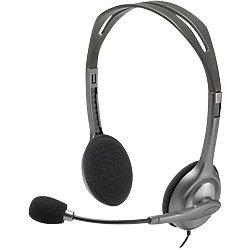 Logitech H110 Bedraad Stereo Headset Over het hoofd Met ruisonderdrukking 3.5 mm Jack Microfoon Grijs on Productcaster.