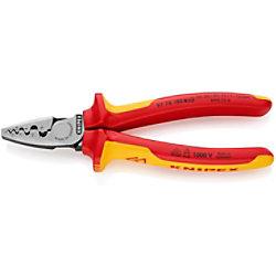 Knipex Kabel-Crimper 97 78 180 T Werkzeugstahl Silber on Productcaster.