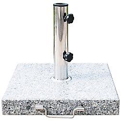 Outsunny Umbrella Base 28000 g Marble, Stainless Steel 42 x 42 x 36 cm on Productcaster.