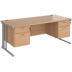 Dams International Desk MCM18P22SB 1,800 x 800 x 725 x 800 - 990 mm on Productcaster.