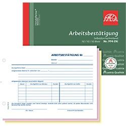 OMEGA Arbeitsbestätigung DIN A5 Perforiert 5 Stück à 3x50 Blatt on Productcaster.