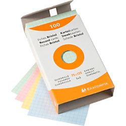 Exacompta Indexkaarten 13271E Kleurenassortiment 7,9 x 12,9 x 2,5 cm Pak van 10 on Productcaster.