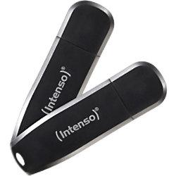 INTENSO USB Flash Drive 3533494 Black 64 GB Pack of 2 on Productcaster.