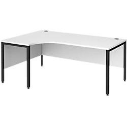 Dams International Left Hand Ergonomic Desk MB18ELKWH 1,800 x 1,200 x 725 mm on Productcaster.