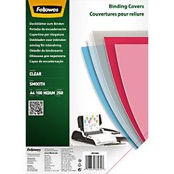 Fellowes Binding Cover PET (Polyethylene Terephthalate) 250 Mic Transparent Pack of 100 on Productcaster.