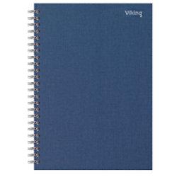 Viking Notizbuch DIN A5 Liniert Doppeldraht Seitlich gebunden Papier Hardback Marineblau Perforiert 160 Seiten on Productcaster.