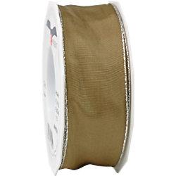 PRAESENT Seidenband 4724025-115 Taupe 40 mm x 25 m 2 Stück on Productcaster.