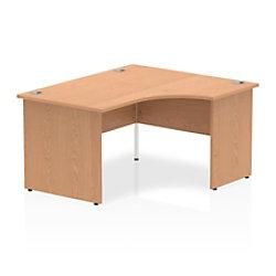 Dynamic Right-hand Desk Impulse ICDRP14OAK Brown 1400 mm (W) x 800 mm (D) x 730 mm (H) on Productcaster.