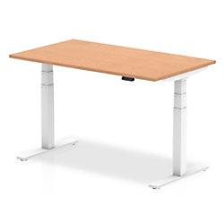 dynamic Height Adjustable Desk Air HAS148WOAK Oak 1400 mm x 800 mm x 660 - 1310 mm on Productcaster.