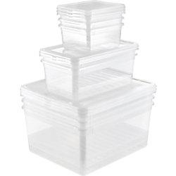 keeeper Aufbewahrungsboxen 30050 Transparent PP 2 x 5,6 L, 3 x 1,7 l, 3 x 18 L (Polypropylen) 8 Stück on Productcaster.