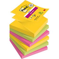 Post-it Super Sticky Z-Notes 76 x 76 mm Carnival Kleurencollectie 90 Vellen Voordeelpak 4 blokken + 2 GRATIS on Productcaster.