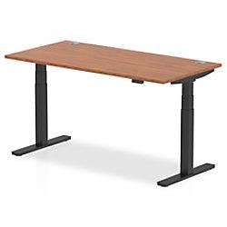 dynamic Ergonomic Desk Air HASCP168BWNT Walnut 1600 mm x 800 mm x 660 - 1310 mm on Productcaster.