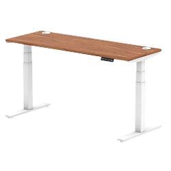 dynamic Height Adjustable Desk Air HASCP166WWNT Walnut 1600 mm x 600 mm x 660 - 1310 mm on Productcaster.