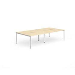 dynamic Computer Desk Evolve Plus B4P12MPEW Maple 2400 mm x 1600 mm x 730 mm on Productcaster.