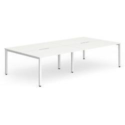 dynamic Computer Desk Evolve Plus B4P12WHTW White 2400 mm x 1600 mm x 730 mm on Productcaster.