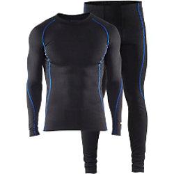 BLÅKLÄDER Underwear 68101707 PL (Polyester) Black, Cornflower Blue Size XS on Productcaster.