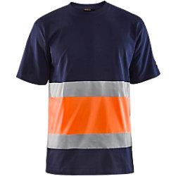 BLÅKLÄDER T-shirt 33871030 Cotton Navy Blue, Orange Size XS on Productcaster.