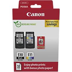 Canon 510, 511 Origineel Inktcartridge Cyaan, Geel, Magenta, Zwart Pak van 2 on Productcaster.