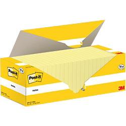 Post-it Sticky Notes 127 x 76 mm Canary Yellow Pack of 24 Pads of 100 Sheets Value Pack 18+6 FREE on Productcaster.