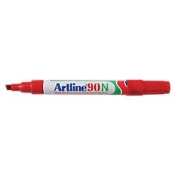 Artline 90N Keilspitze Permanentmarker Mittel Keilspitze 2,5 - 5,00 mm Rot Nachfüllbar Wasserbeständig 12 Stück on Productcaster.