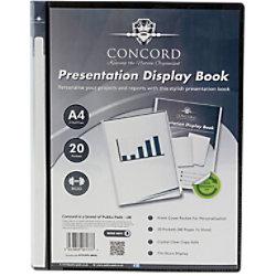 Pukka Pad Concord Presentation Display Book A4 Black 20 Pockets on Productcaster.