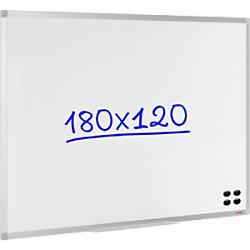 Viking Wall Mountable Magnetic Whiteboard Enamel Superior 180 x 120 cm on Productcaster.