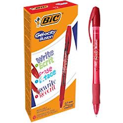 BIC Gel-ocity Illusion Gel rollerbalpen 0.4 mm Rood 12 Stuks on Productcaster.