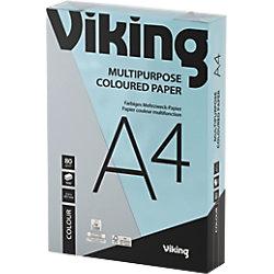 A4 500 Sheets Office Depot Coloured Paper Blue 80 gsm Smooth on Productcaster.