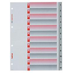 12 Blatt A4 Kolma Register hoch Grau, Rot 12-teilig Perforiert Kunststoff 1 bis 12 on Productcaster.