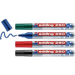 Edding 250 Whiteboardmarker Medium Ronde Punt Kleurenassortiment 4 Stuks on Productcaster.