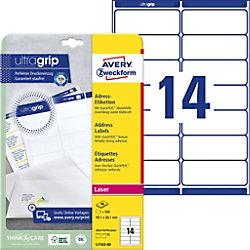 AVERY Zweckform Adresetiketten & Verzendetiketten L7163-40 Ultragrip Wit 99,1 x 38,1 mm 14 Vellen à 40 Etiketten on Productcaster.