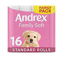 Andrex Classic Toilet Paper 2 Ply 4970.23.2 16 Rolls of 200 Sheets on Productcaster.