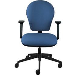 Energi-24 Basic Tilt Ergonomic Office Chair with Adjustable Armrest and Seat Posture Task Blue on Productcaster.