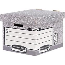 Bankers Box System FastFold Archive Boxes Grey 292(H) x 335(W) x 404(D) mm Pack of 10 on Productcaster.