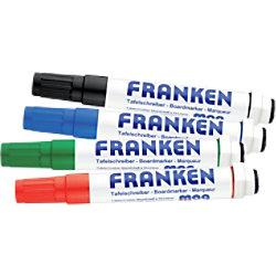 Franken Z1708 Whiteboard Marker Fein Rundspitze Farbig sortiert 4 Stück on Productcaster.