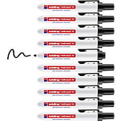 edding Retract 11 Permanent Marker Pack of 10 on Productcaster.