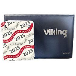 Viking Desk Calendar 2025 1 Day per page Landscape Black, White 17 x 11 cm on Productcaster.