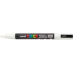 POSCA Marker Pen PC-3M Bullet 0.9-1.3 mm White on Productcaster.