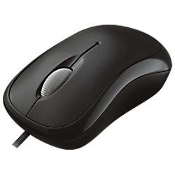 Microsoft Kabelgebundene Ergonomische Optische Maus Basic Für Rechts- und Linkshänder Mit 1,83 m USB-A Kabel Schwarz on Productcaster.