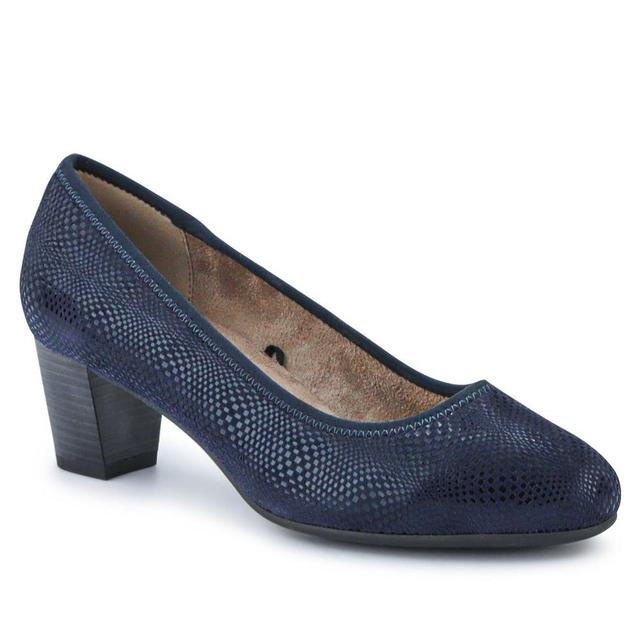 Women's Pavers Lightweight Vegan Court Shoes - Navy Shimmer - Size 4 on Productcaster.