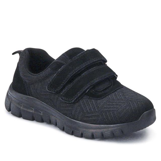 Women's Pavers Touch Fasten Trainers - Black-Black - Size 4 on Productcaster.