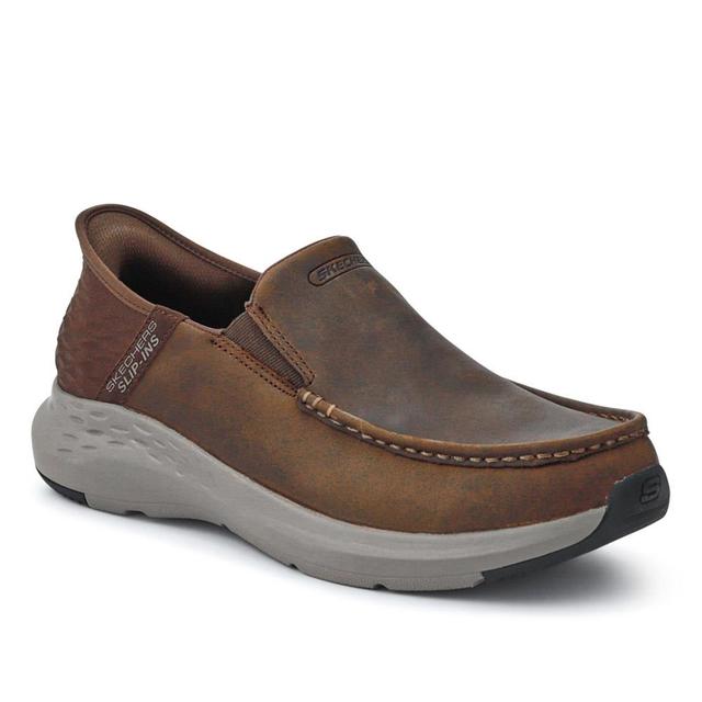 Men's Skechers Slip-ins Relaxed Fit: Parson - Oswin - Chocolate - Size 9 on Productcaster.