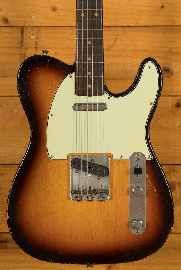 Fender Custom Shop Masterbuilt Dale Wilson 60's Tele Journeyman 3-Tone Sunburst *Used* - CZ545581 on Productcaster.