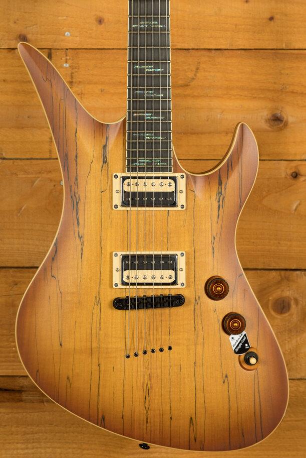 Schecter Avenger Exotic Spalted Maple | Satin Natural Vintage Burst - IW22080093 on Productcaster.