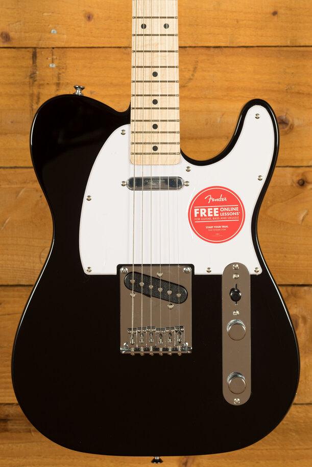 Squier Sonic Telecaster | Maple - Black - Squier Sonic Telecaster | Black on Productcaster.