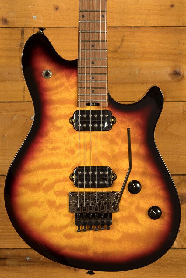 EVH Wolfgang WG Standard QM | Baked Maple - 3-Colour Sunburst - ICE2204936 on Productcaster.