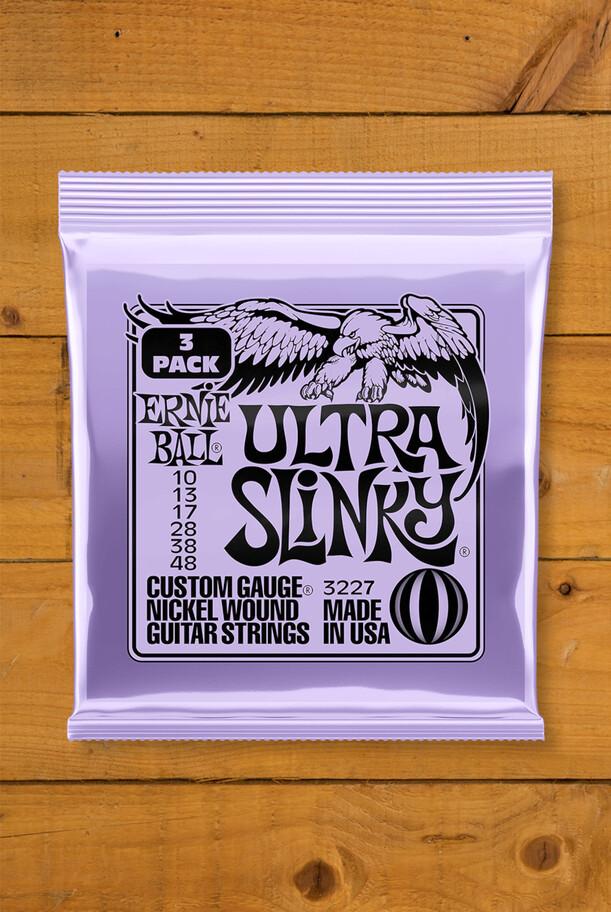 Ernie Ball Electric Strings | Ultra Slinky 10-48 - 3 Pack - Ernie Ball Electric Strings | Ultra Slinky 10-48 - 3 Pack on Productcaster.