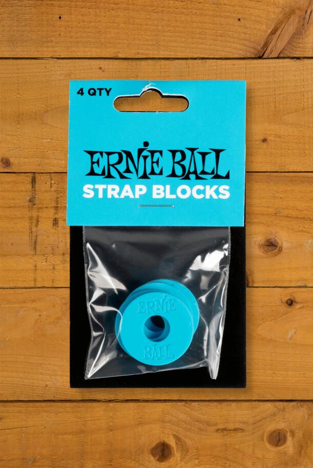 Ernie Ball Accessories | Strap Blocks - 4 Pack - Blue - Ernie Ball Accessories | Strap Blocks - 4 Pack - Blue on Productcaster.